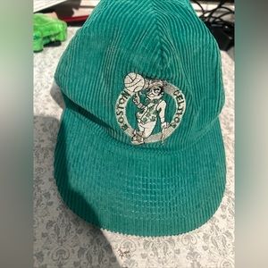 Vintage Boston Celtics The G Cap Corduroy Snapback Hat/Cap